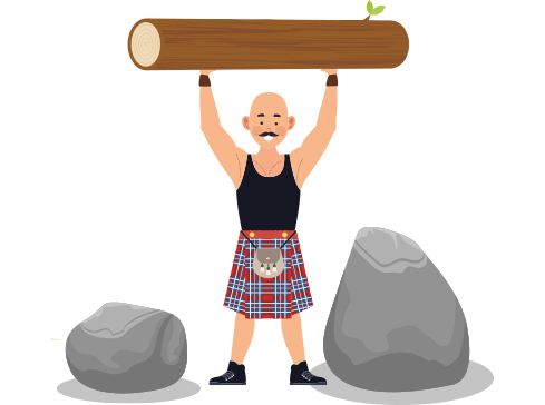 Graphic for highland games