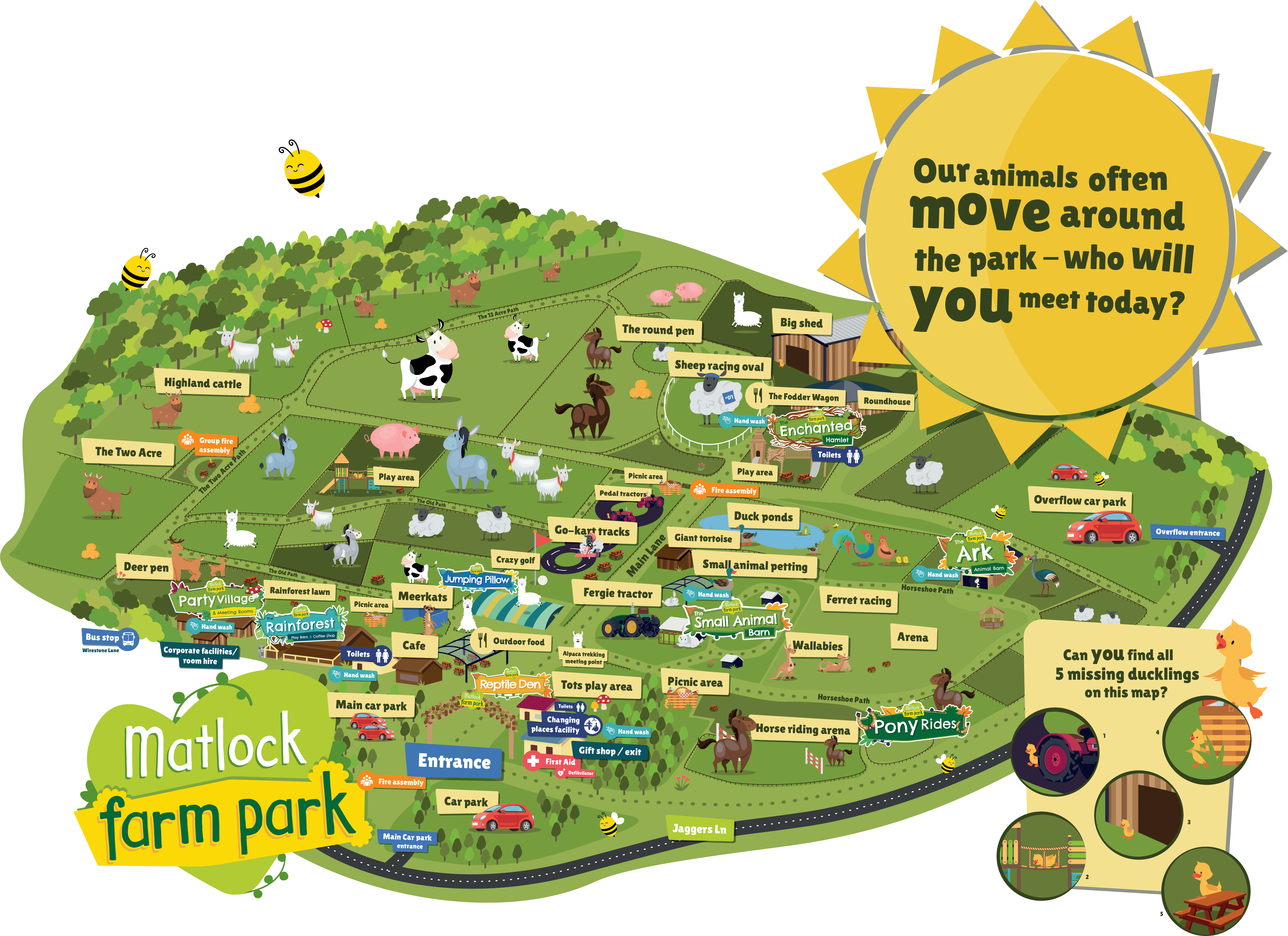 Map of Matlock farm park